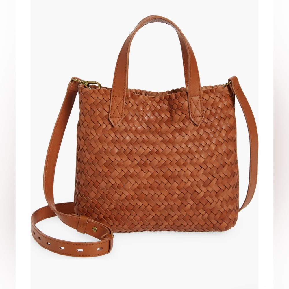 Madewell Small Transport Crossbody - Woven Leather Edition
